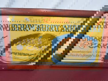 Drake's Cakes Strawberry Shortcake Sign