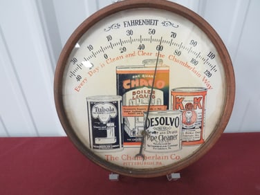 Chamberlain Co Advertising Thermometer