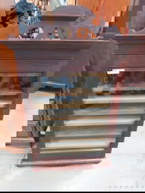 Oak 1 Door Store Display Cabinet