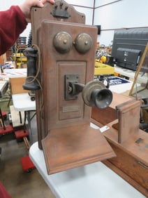 North Electric Oak Wall Phone