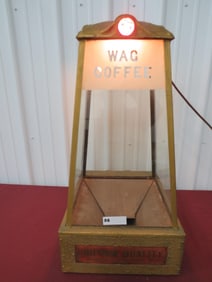 Wag Coffee Lighted Country Store Display