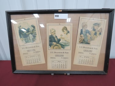 (3) 1919 JC Boy & Son Grocers Calenders