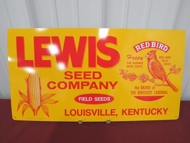 NOS Lewis Seed Co. Sign