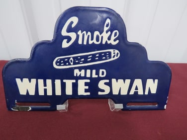 White Swan Cigar License Plate Topper