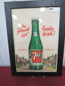 1948 7-Up Bottle Sign