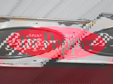 Dr. Pepper Self-Framed Embossed Sign