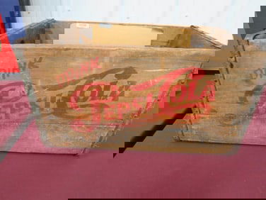 Pepsi-Cola Wooden Pop Crate