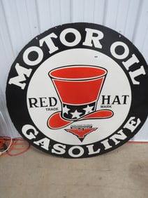 Red Hat Motor Oil Sign