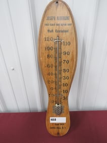 Joseph Albergine Wood Shoe Thermometer