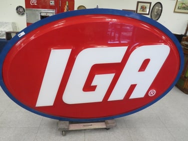 IGA Store Sign