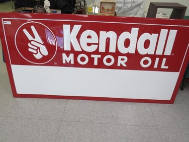 NOS Kendall Dealer Embossed Sign