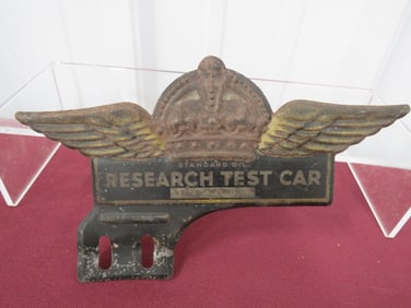 Standard Oil License Plate Topper