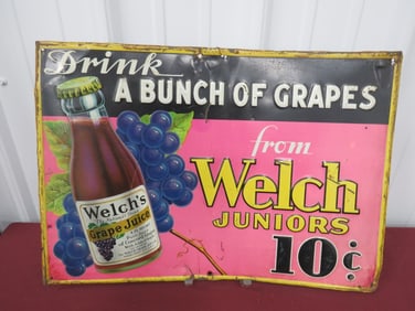 Welch Junior Self-Framed Embossed Sign