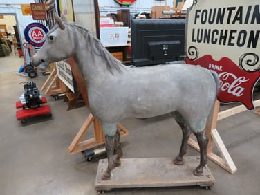 Early Tack Shop Horse Display