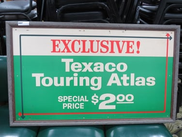 Texaco Touring Atlas Sign