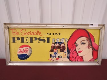 Pepsi-Cola Store Reversible Sign