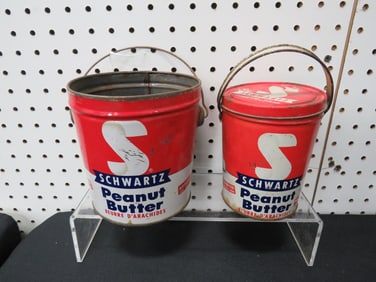 (2) Schwartz Peanut Butter Pails
