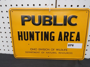 Public Hunting Area Sign