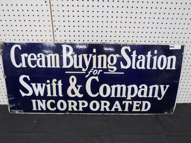 Cream Buying Sign