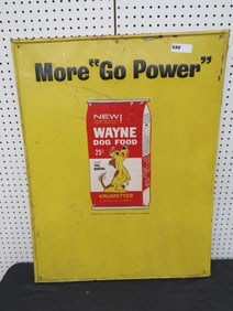 Wayne Dog Food Sign