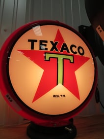 Texaco Glass Gas Pump Globe