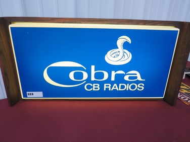 Cobra CB Radio Lighted Sign