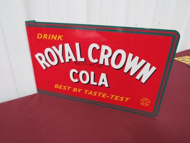 Royal Crown Cola Flanged Sign