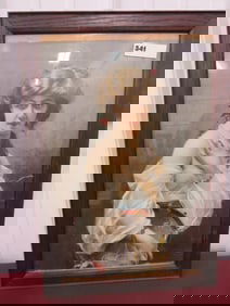 Framed Coca-Cola Lady