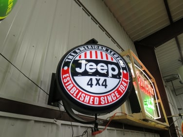 American Jeep Lighted Spinner