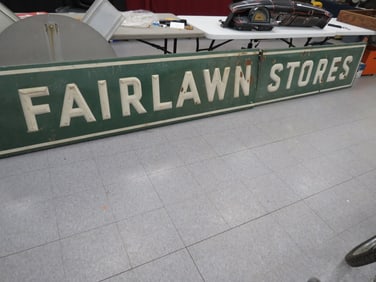 Fairlawn Store Embossed Sign