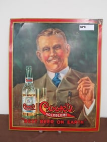 Cook's Goldblume Beer Sign