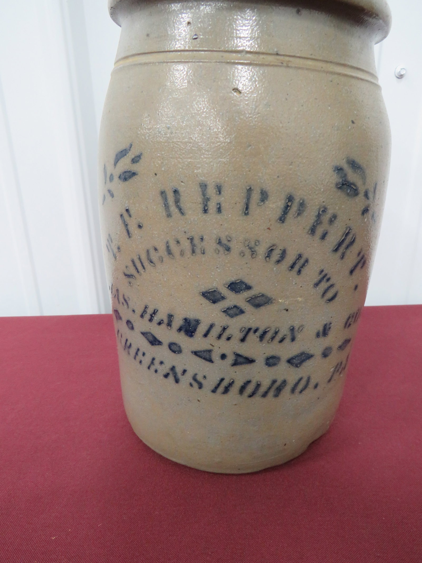 T. F. Reppert Stoneware Jug: A great Addition to anyone's collection.