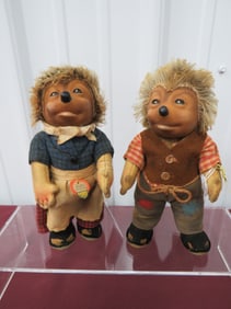 Pair of Steiff Hedgehogs