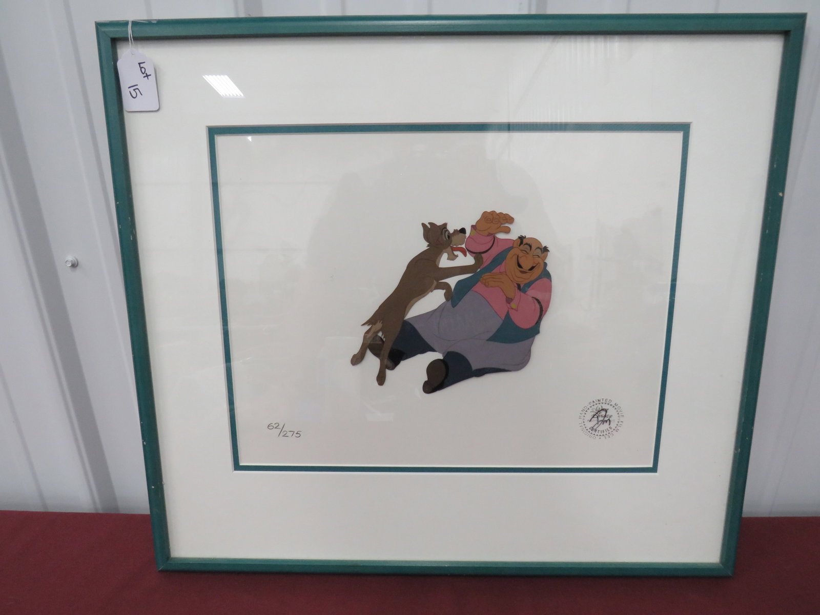 Disney Handpainted Movie Film: #62/275. Lady & the Tramp Annimation
