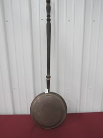 Copper Wood Handled Bed Warmer