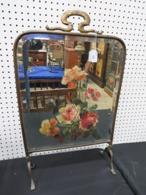 Brass/Mirrored Fireplace Screen