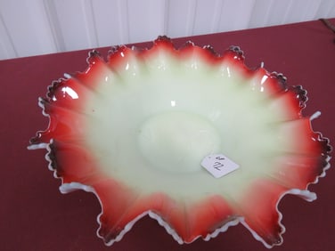 Custard Glass Bridal Bowl