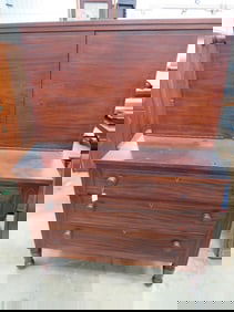 Inlaid Sheraton Ladies Sec'y
