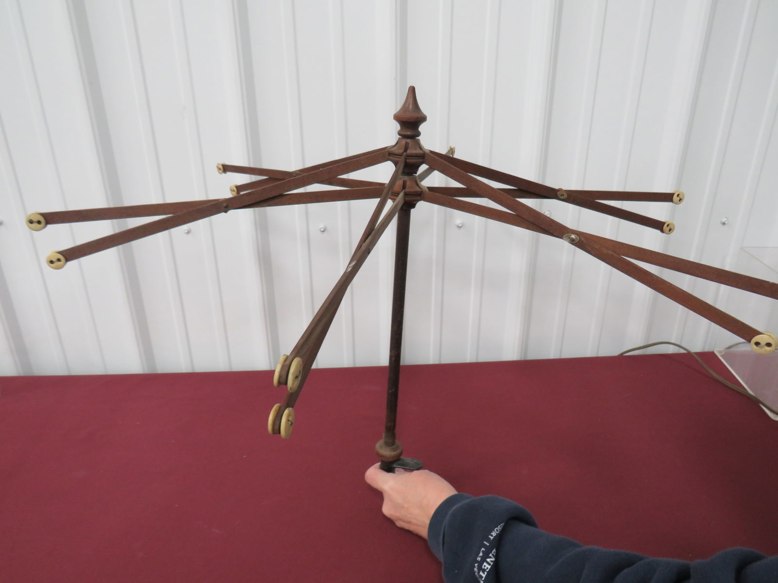 Victorian Table Drying Rack: w/ table clamp