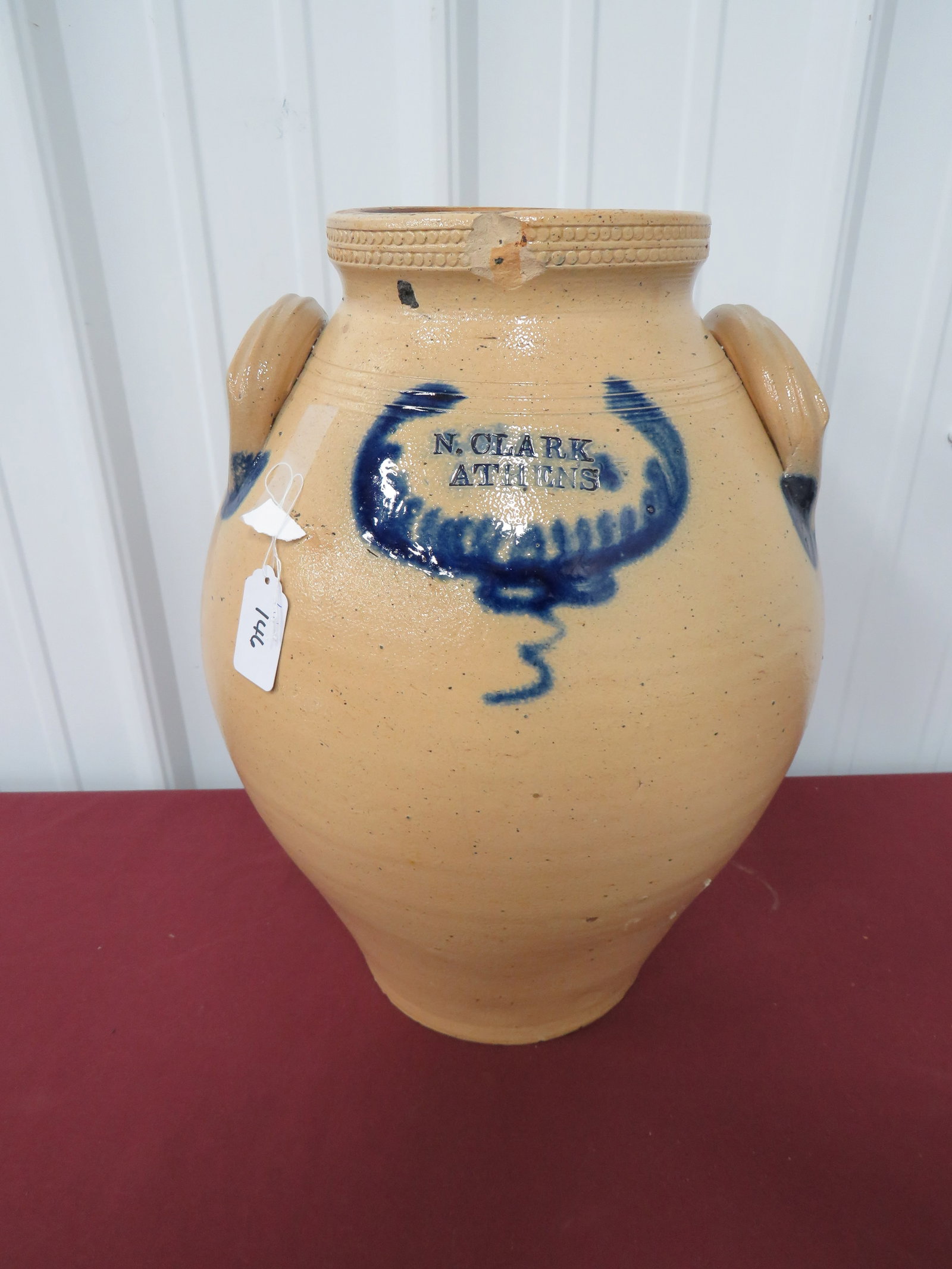 N. Clark Stoneware Jar: A great Addition to anyone's collection.