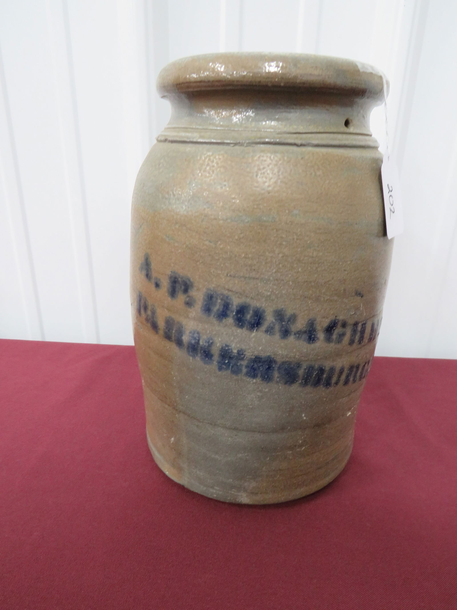 A.P. Donaghho Wax Sealer Crock (1 of 4)