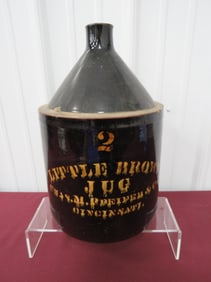 2 Gal Little Brown Co. Jug
