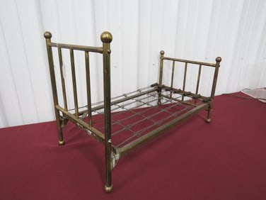 Brass Doll Bed