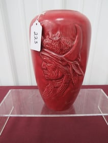 Rick Wisecarver "Sitting Bull" Vase