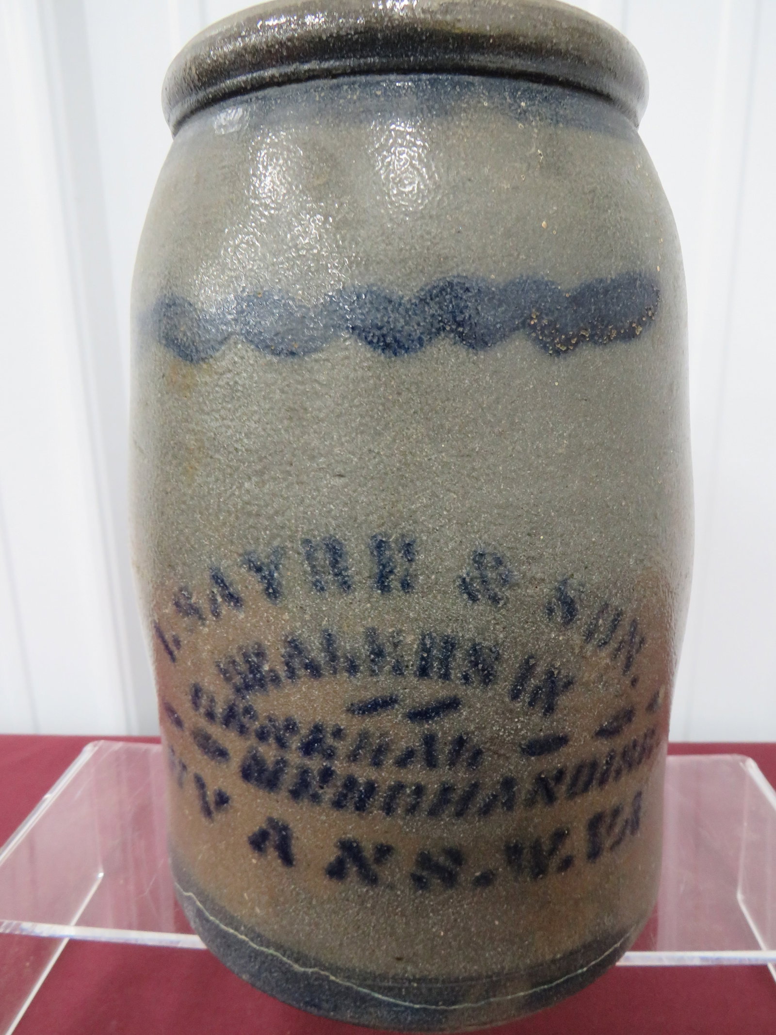 Stoneware Advert Canning Jar: A great Addition to anyone's collection.