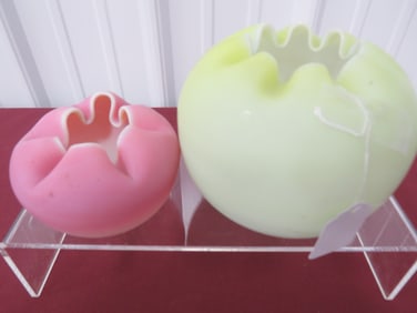 2-Victorian Rose Bowls