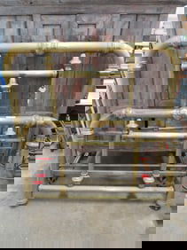 Massive-Frame Brass Bed