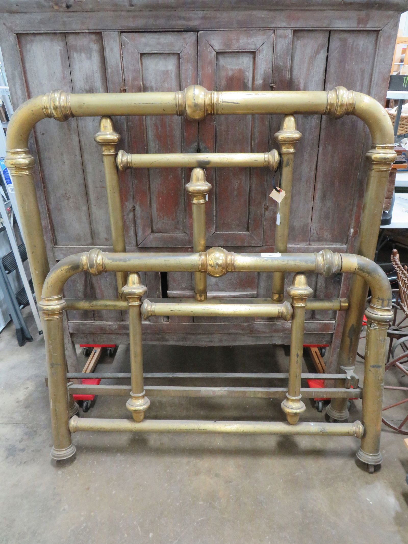 Massive-Frame Brass Bed (1 of 4)