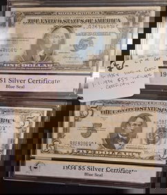 Silver Certificate Pair