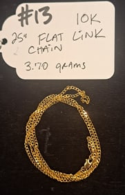 10K Flat Link Chain